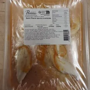 Saint pierre sauce crustacés