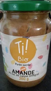 Purée d'amande au sucre de canne