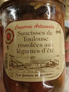 Saucisses de Toulouse rissolées aux légumes d'été