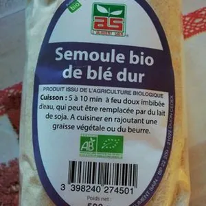 Semoule bio de blé dur