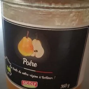 Préparation de fruits à la poire