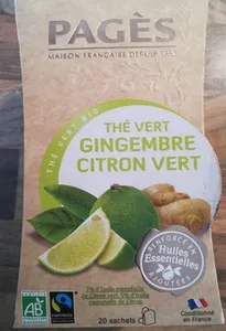 Thé Vert gingembre citron vert