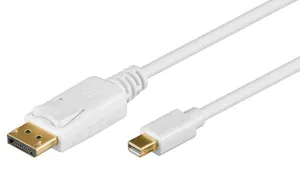 MiniDisplayPort till DisplayPort-kabel guldpläterad 4K-stöd (2 meter)