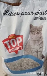 Litière  pour chat minérale