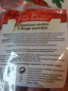 Top budget sauciss seche 5x55g