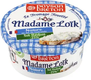 Paysan Breton - Le Fromage Fouetté Madame Loïk - Nature au Sel de Guérande - Sel réduit -25%