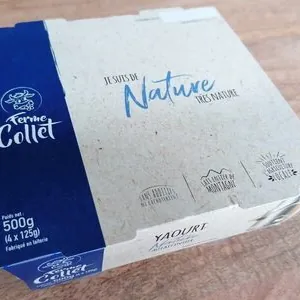 Yaourt brassé nature au lait entier