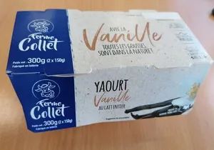 Yaourts vanille au lait entier
