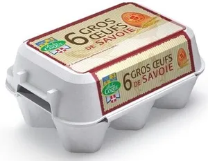 6 gros œufs de Savoie