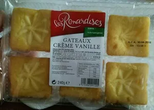 Gâteaux Crème Vanille