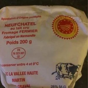 Neufchatel au lait cru