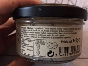 Terrine Charles Antona Corsica à la chataigne 140gr