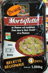 Morbiflette au jambon fumé cuit dans le Haut-Doubs