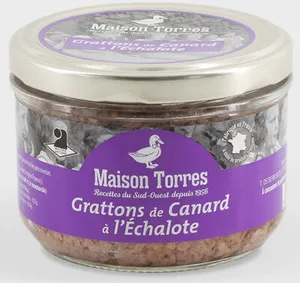 Grattons de Canard à l'Echalote
