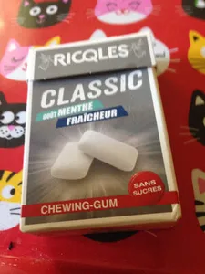 Ricqlès Classic Chewing-Gum Sans Sucres Goût Menthe Fraicheur