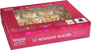 Desserts glacés individuels au nougat