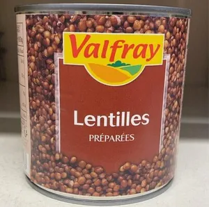 Lentilles préparées