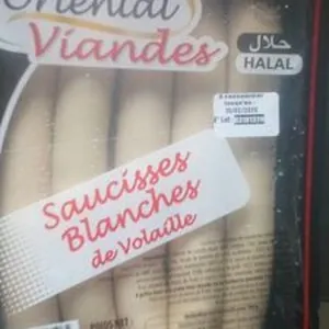 Saucisses blanches de volaille