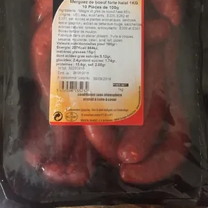 Merguez de boeuf