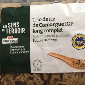 Trio de riz de camargue IGP long complet