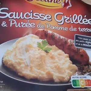 Saucisse grillée & Puree de pomme de terre