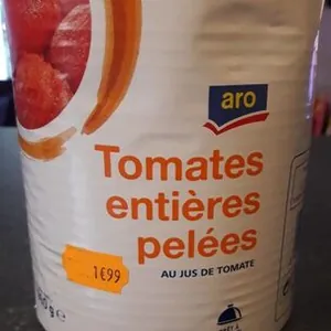 Tomates entières pelées