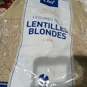 Lentilles blondes