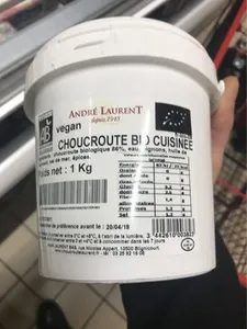 Choucroute bio cuisinée