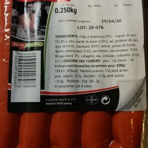 Saucisses de Strasbourg