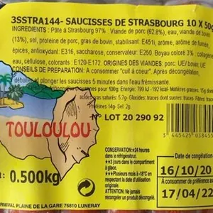 Saucisses de strasbourg