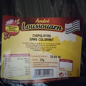 Chipolatas sans colorant