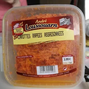 Carottes râpées assaisonnées