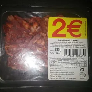 Lamelles de Chorizo