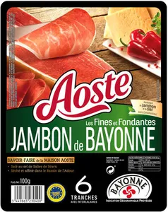 Les fines et fondantes Jambon de Bayonne