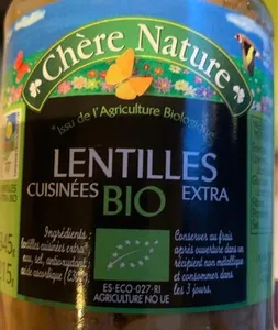 Lentilles cuisinees
