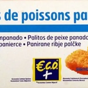 15 bâtonnets de poissons panés, Surgelé