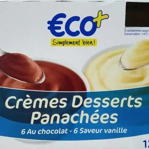 Crèmes desserts panachées