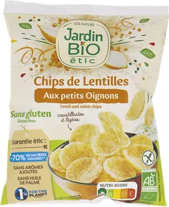 Chips de lentilles aux petits oignons