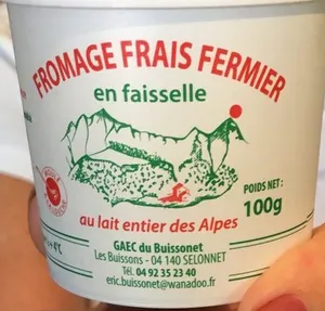 Fromage frais faisselle