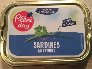 Sardines au naturel
