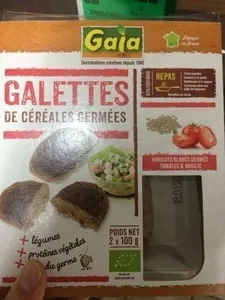 2X100G Essene Galette Haricots Blancs / Tomate / Basilic