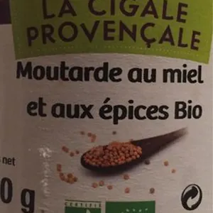 Moutarde au miel et aux épices bio