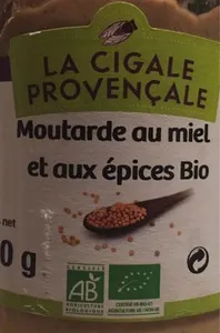 Moutarde au miel et aux épices bio