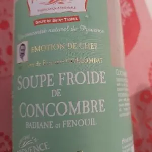 Soupe froide de concombre