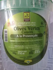 Olives vertes cassées à la Provençale