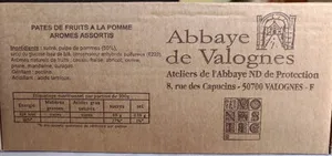 Pâtes de fruits de l'abbaye de valognes