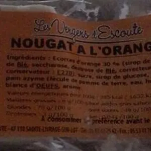 Nougat à l’orange
