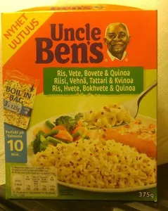 Uncle Ben's 375G Keitinpussi,Pitkäjyväinen Riisi,Vehnä,Tattari & Kvinoa