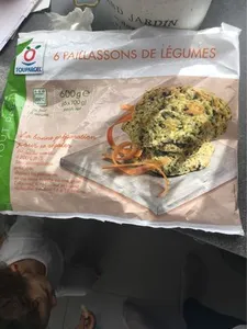 Toupargel Paillassons de Légumes 6 x 100 g Surgelé