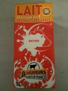 Lait stérilisé entier UHT